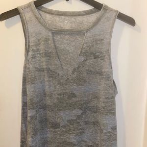 Army print tank top